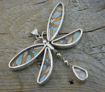 Real Butterfly Pendant - Dual Sided